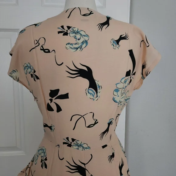 Rare Trashy Diva Slap and Tickle Pink Rayon Dress - Picture 8 of 13